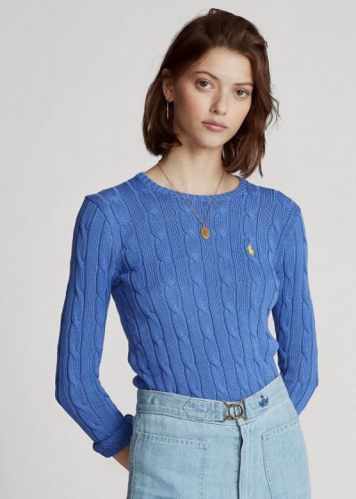 Women's Polo Ralph Lauren Cable-Knit Cotton Sweater | 523460WJV